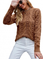 Sweater top sweater    Brown 