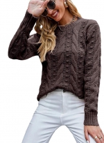 Sweater top sweater    Coffee color 