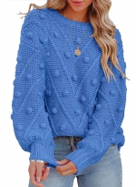 Loose pullover sweater    Blue 