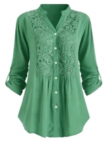Lace shirt    Green 