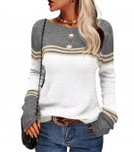 Color matching sweater    White 