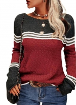 Color matching sweater    Burgundy 
