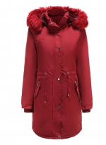 Winter warm padded jacket Red 