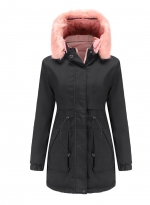Wear warm coats on both sides Black 