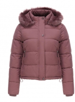 Warm short jacket Light red 