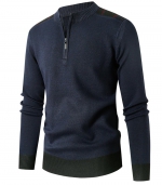 Half-zip sweater Navy blue 
