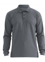 Polo shirt with lapel Gray 