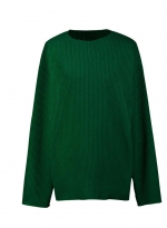 Crew-neck casual knitwear Green 