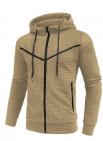 Slim-fit hoodie khaki 