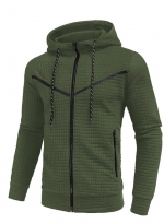 Slim-fit hoodie Army green 