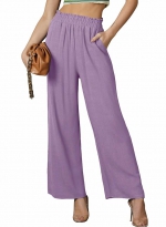 Baggy multi-pocket pants Purple 