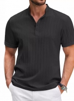 POLO shirt with loose stripes Black 
